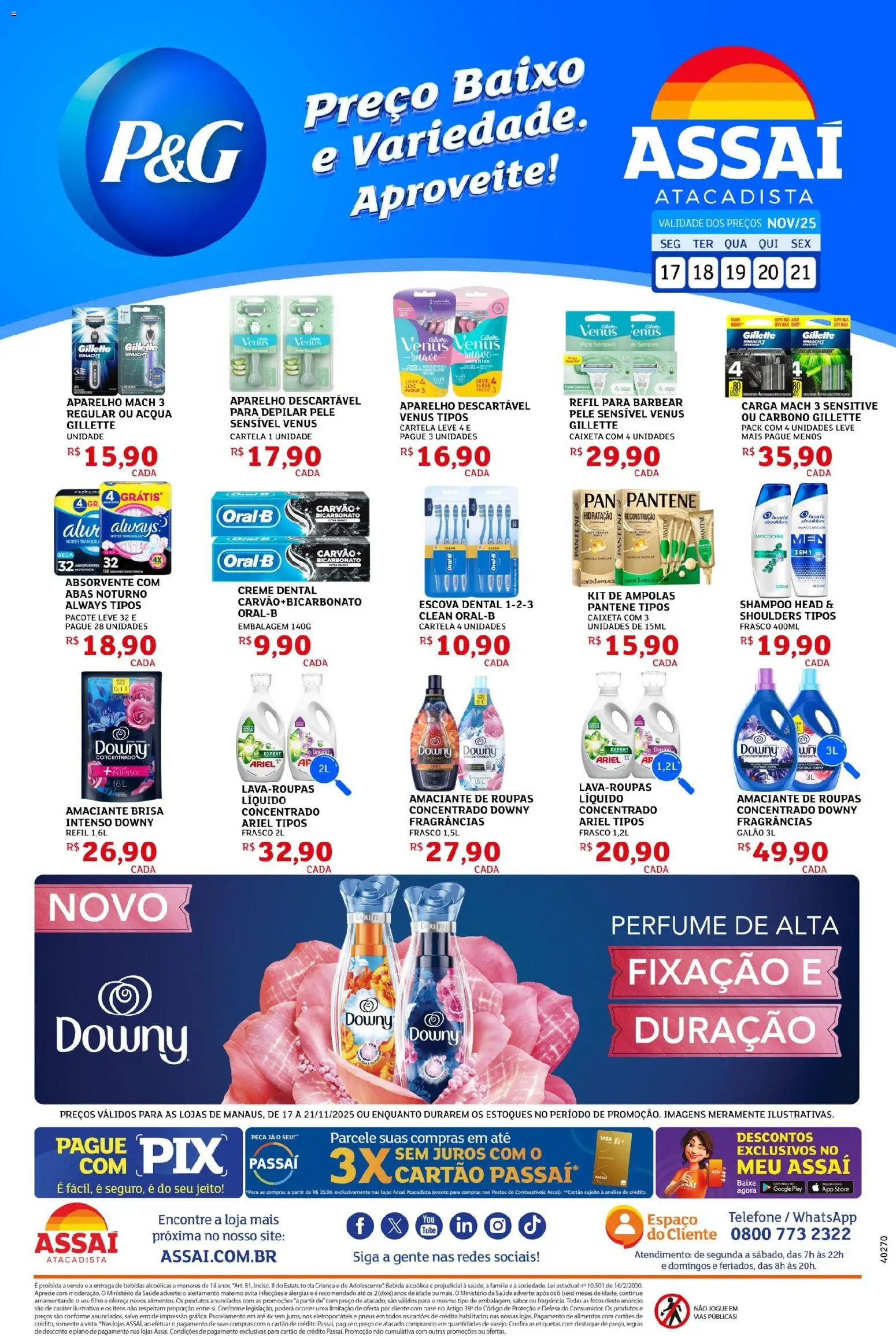 Pré-Visualização do folheto "Encarte - AM" da loja Assaí Atacadista válido a partir de 17/11/2025