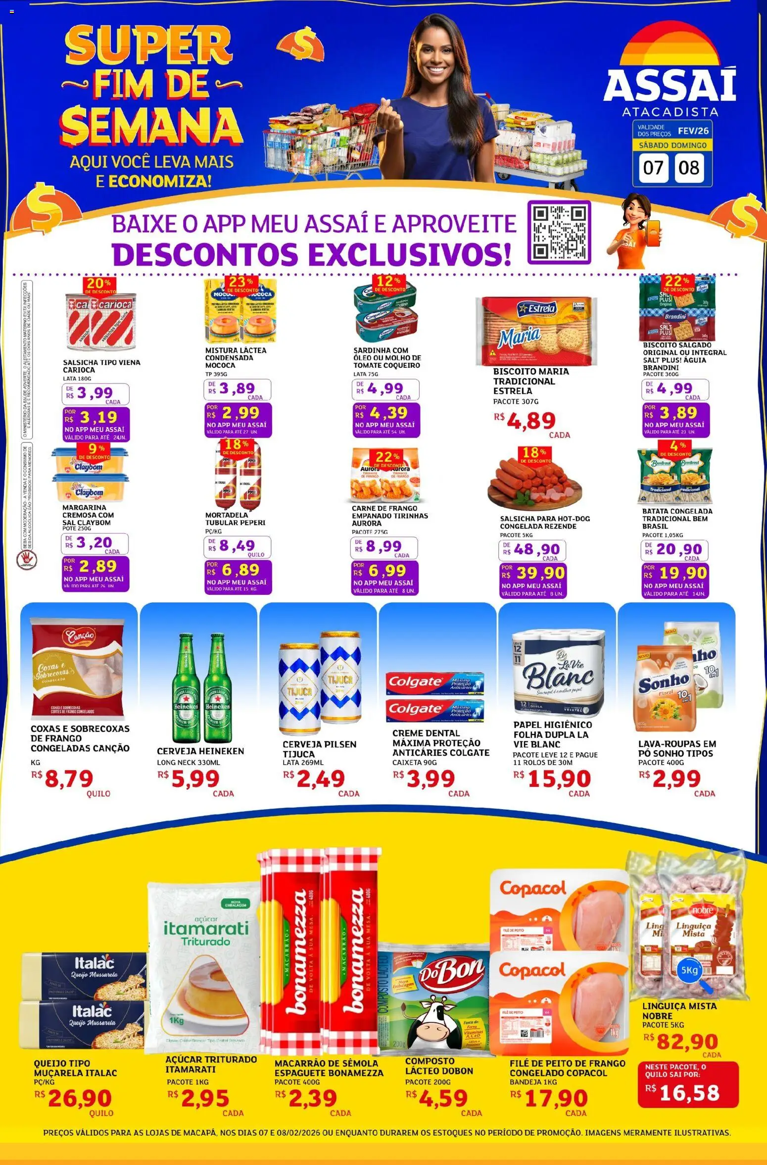Pré-Visualização do folheto "Encarte - AP" da loja Assaí Atacadista válido a partir de 07/02/2026