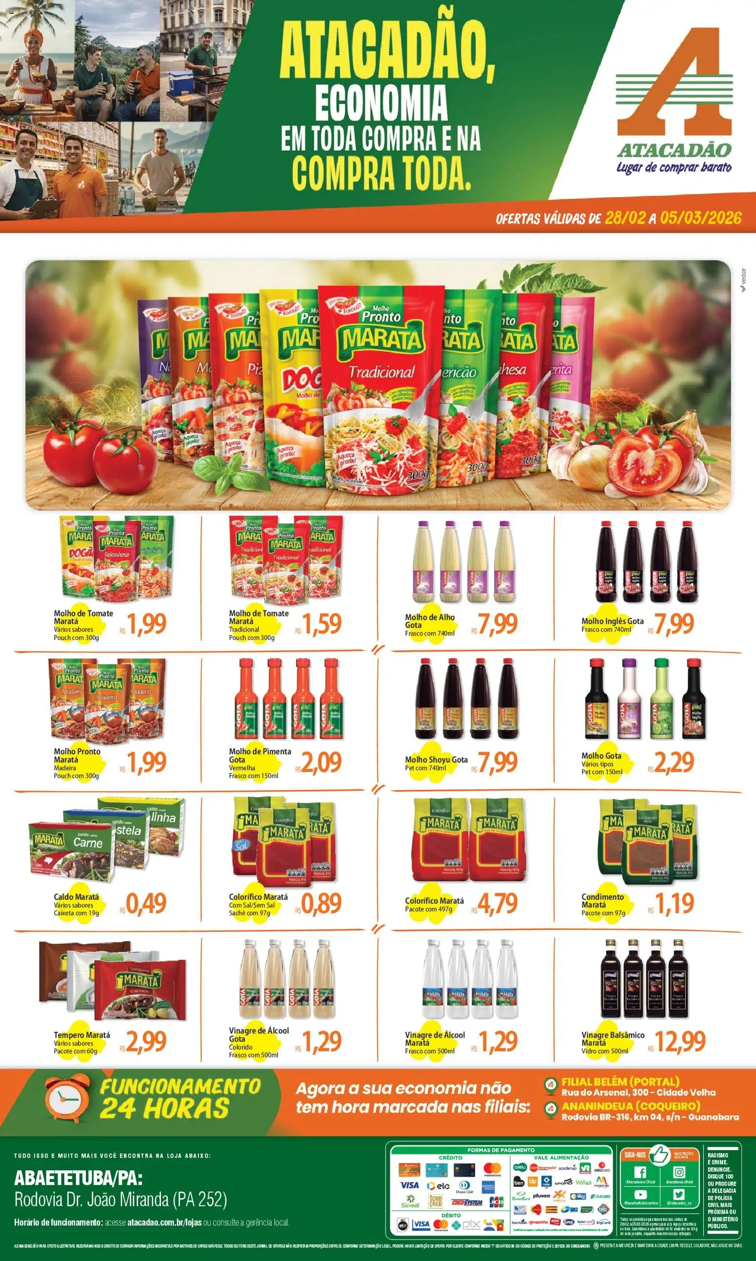Pré-Visualização do folheto "ofertas - PA" da loja Atacadão válido a partir de 28/02/2026