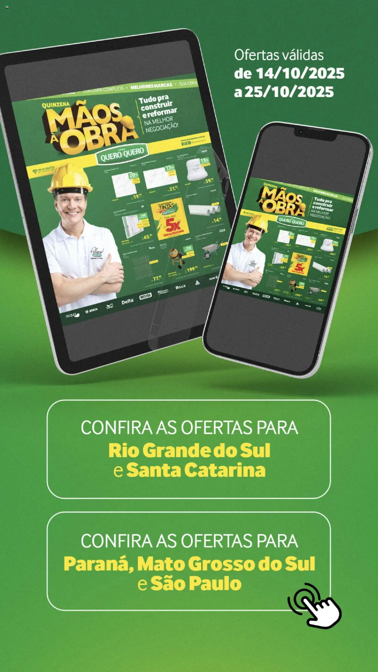 Lojas Quero-Quero folheto "Ofertas atuais" válido a partir de 14/10/2025 - número de página 1