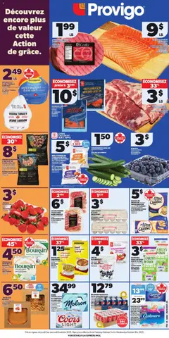 Un aperçu du dépliant Weekly flyer / circulaire du magasin Provigo est valide à partir 2 oct. 2025