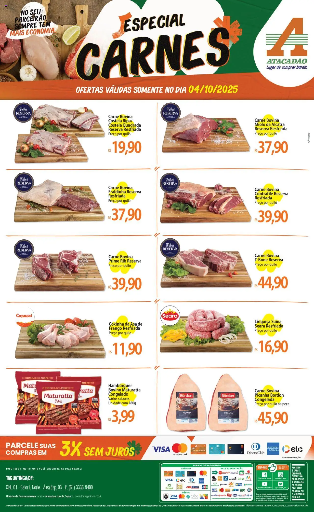 Atacadão folheto "Ofertas - DF" válido a partir de 04/10/2025 - número de página 1