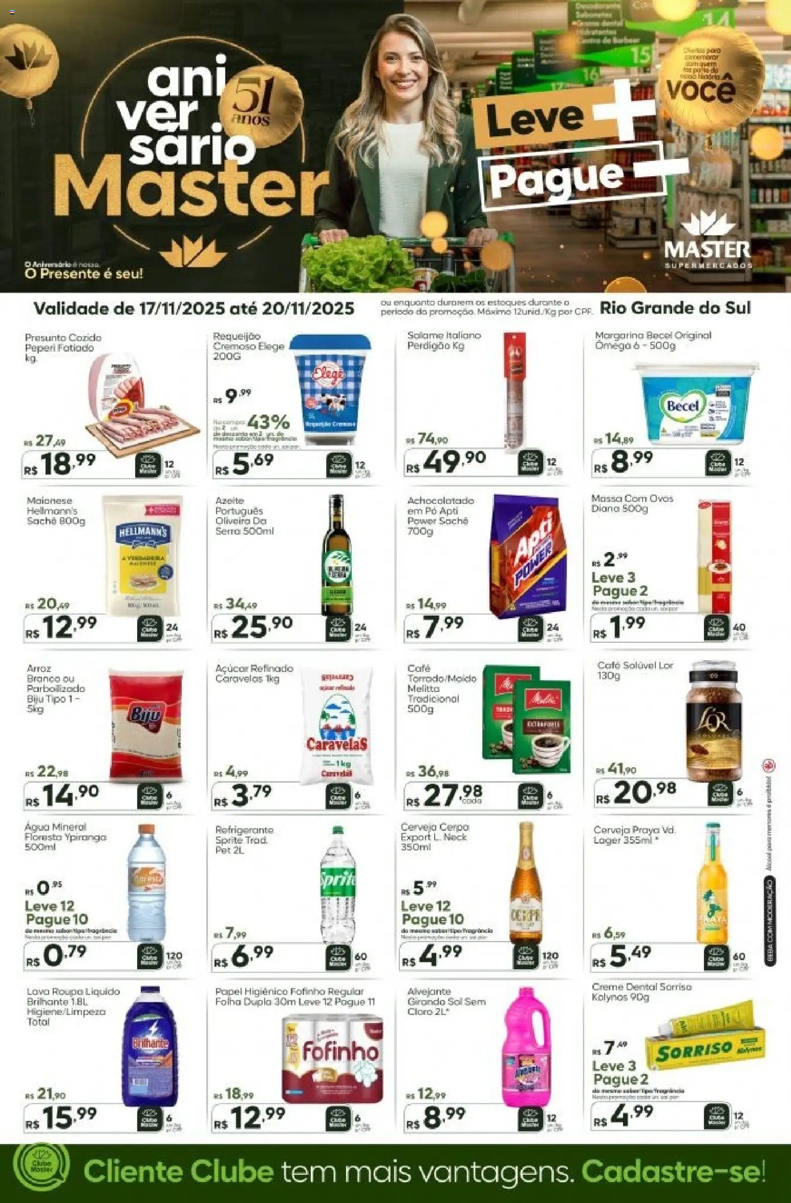 Pré-Visualização do folheto "Ofertas da semana" da loja Master válido a partir de 17/11/2025
