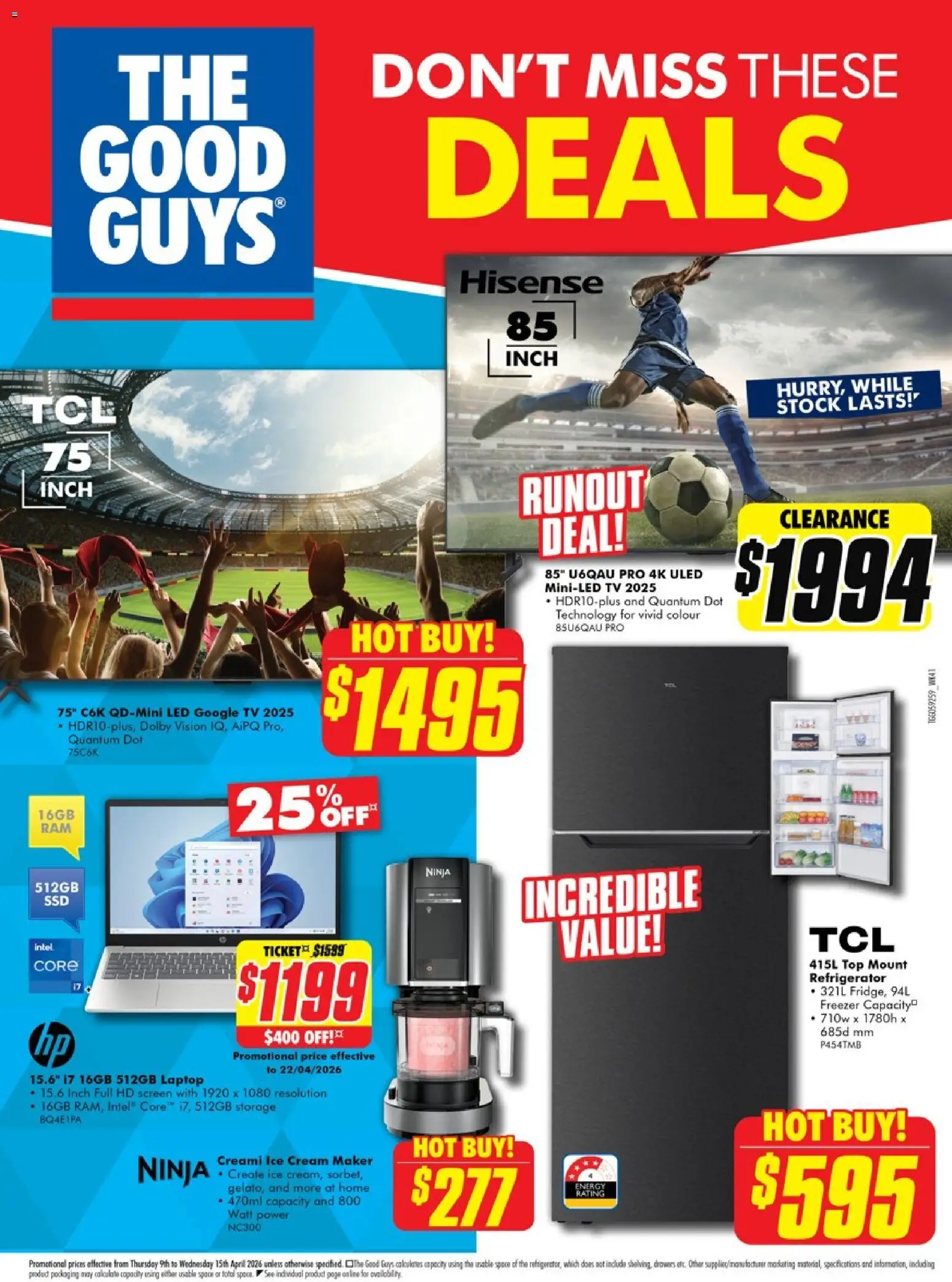 Preview of catalogue The Good Guys catalogue from shop The Good Guys valid 08/04/2026