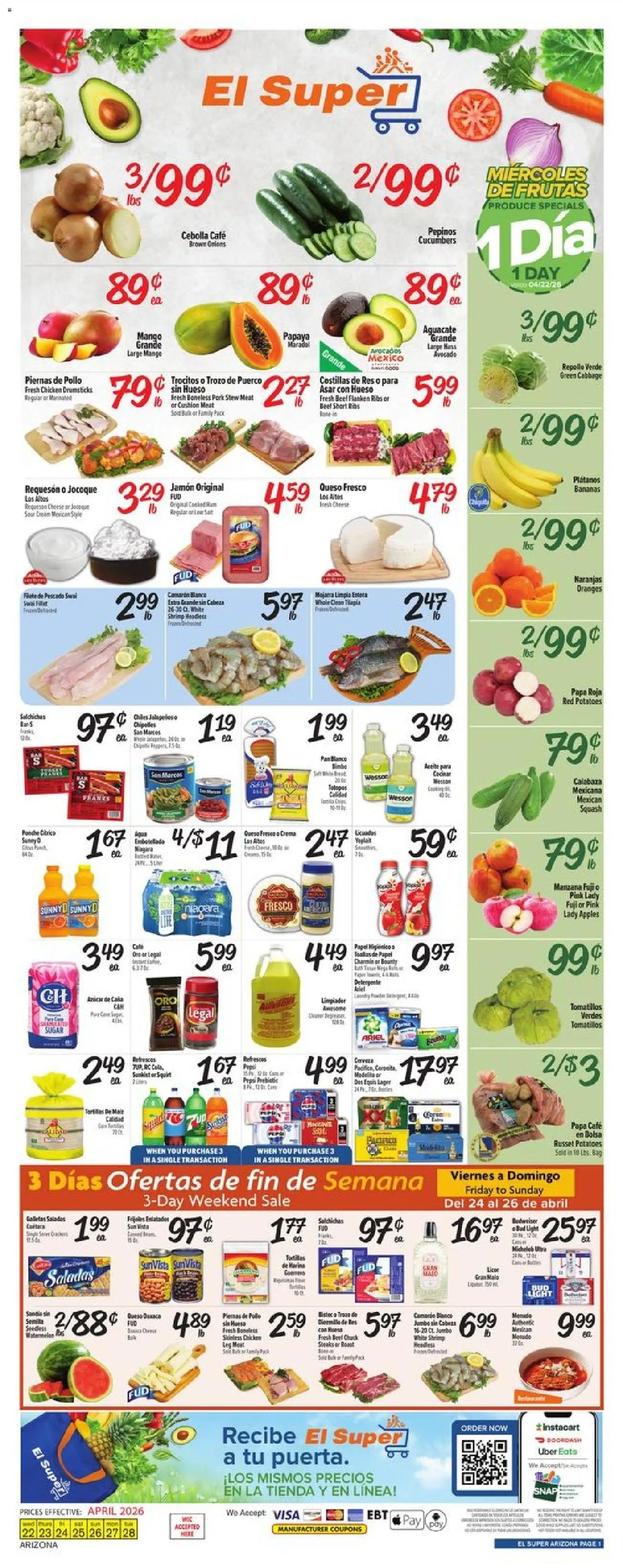 Ad Preview of El Super El Super Weekly Ad - AK from 04/22/2026