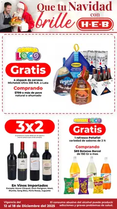 Vista previa las ofertas de la tienda H-E-B - Folleto Que tu Navidad desde el 12/12/2025 