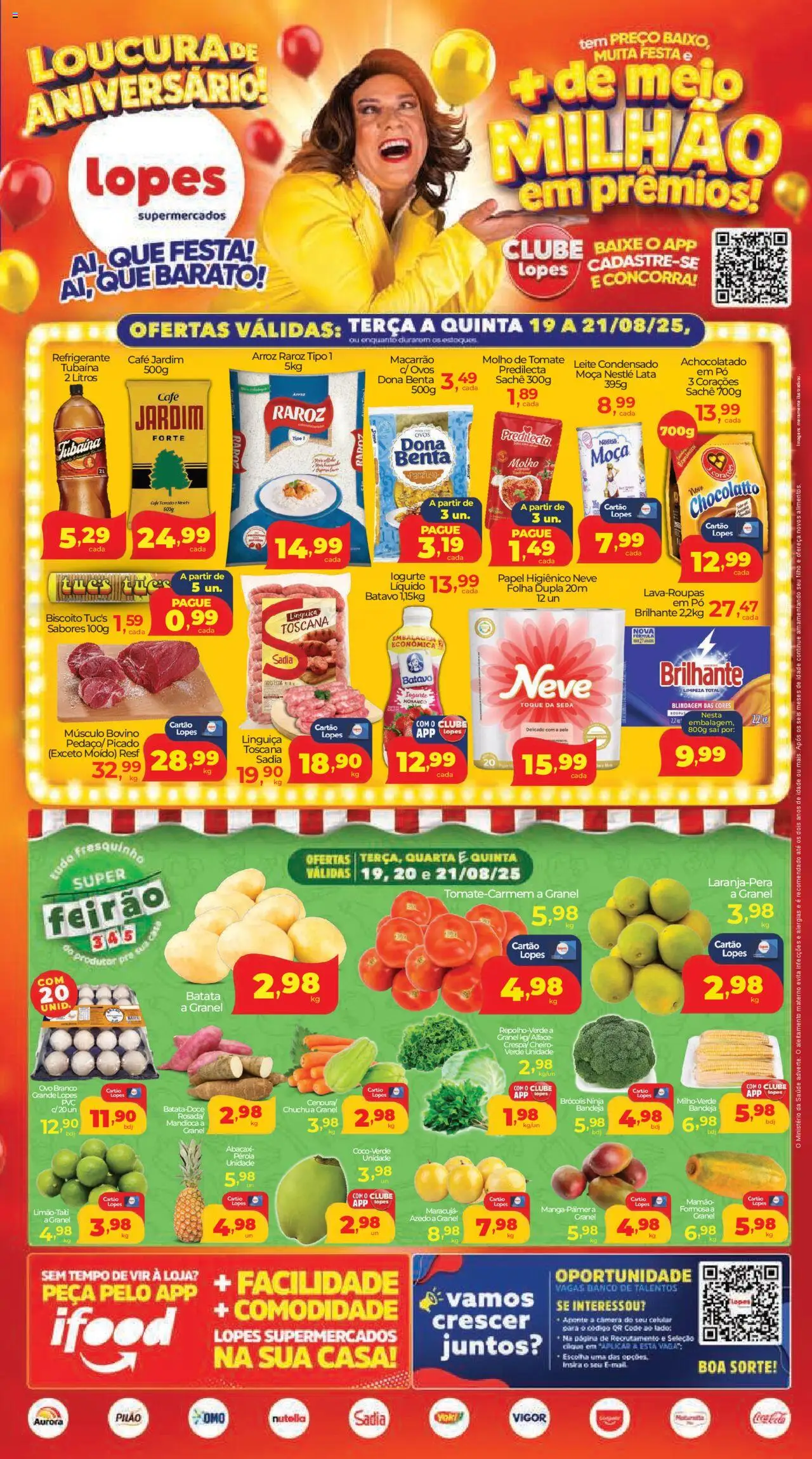 Lopes Supermercados folheto "Ofertas da semana" válido a partir de 19/08/2025 - número de página 1