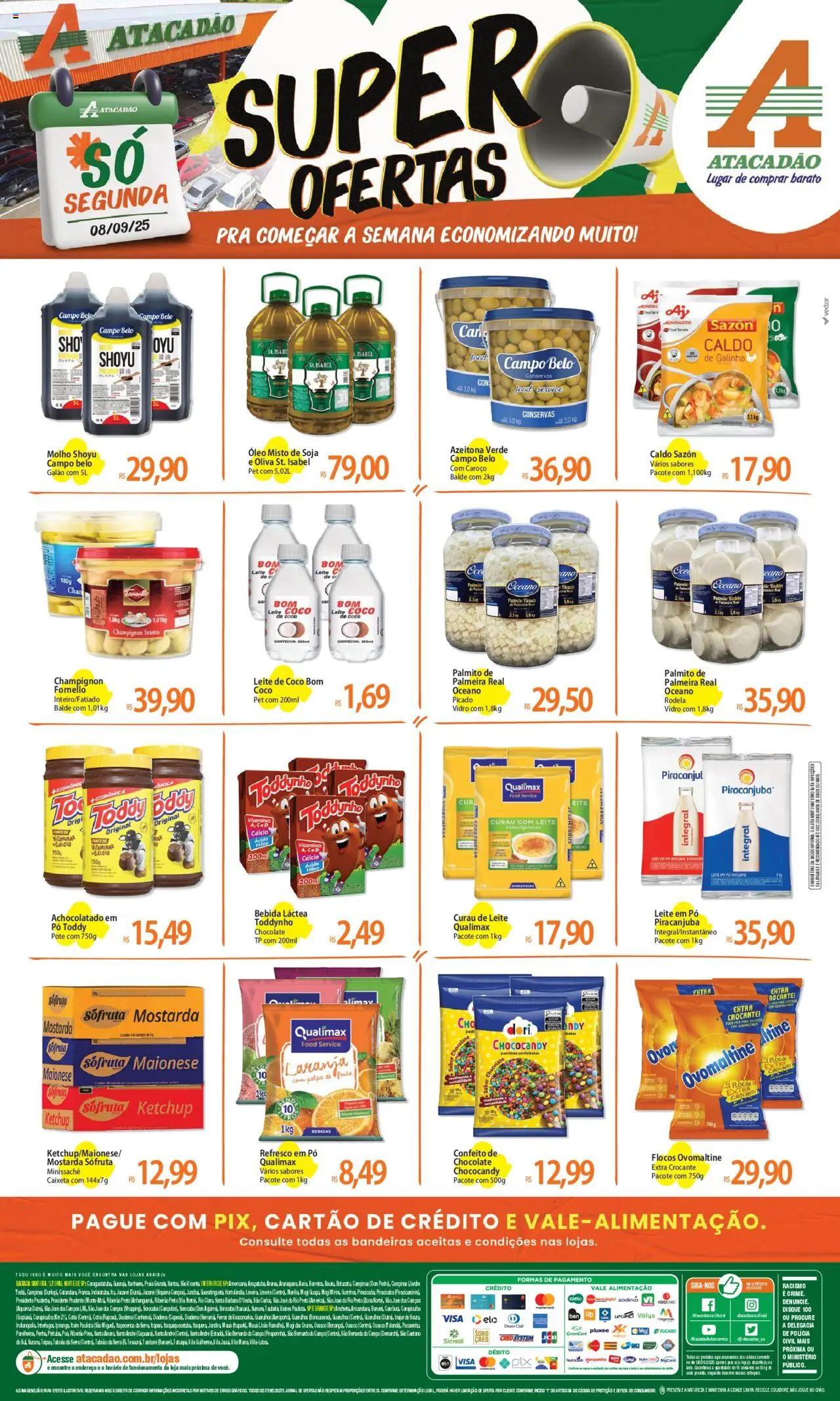 Atacadão folheto "Ofertas - SP" válido a partir de 08/09/2025 - número de página 1