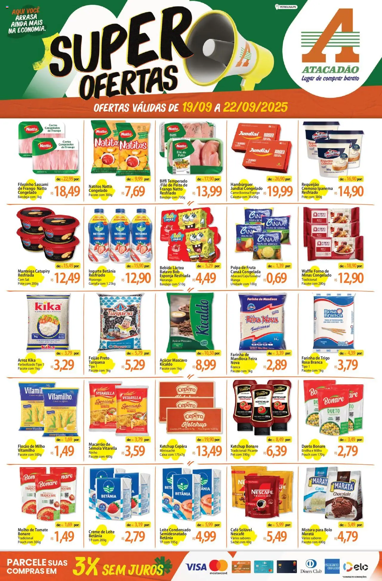 Atacadão folheto "Ofertas - PE" válido a partir de 19/09/2025 - número de página 1
