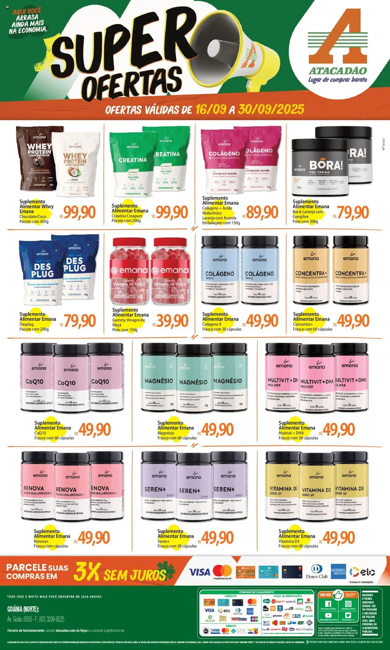 Atacadão folheto "Ofertas - GO" válido a partir de 16/09/2025 - número de página 1
