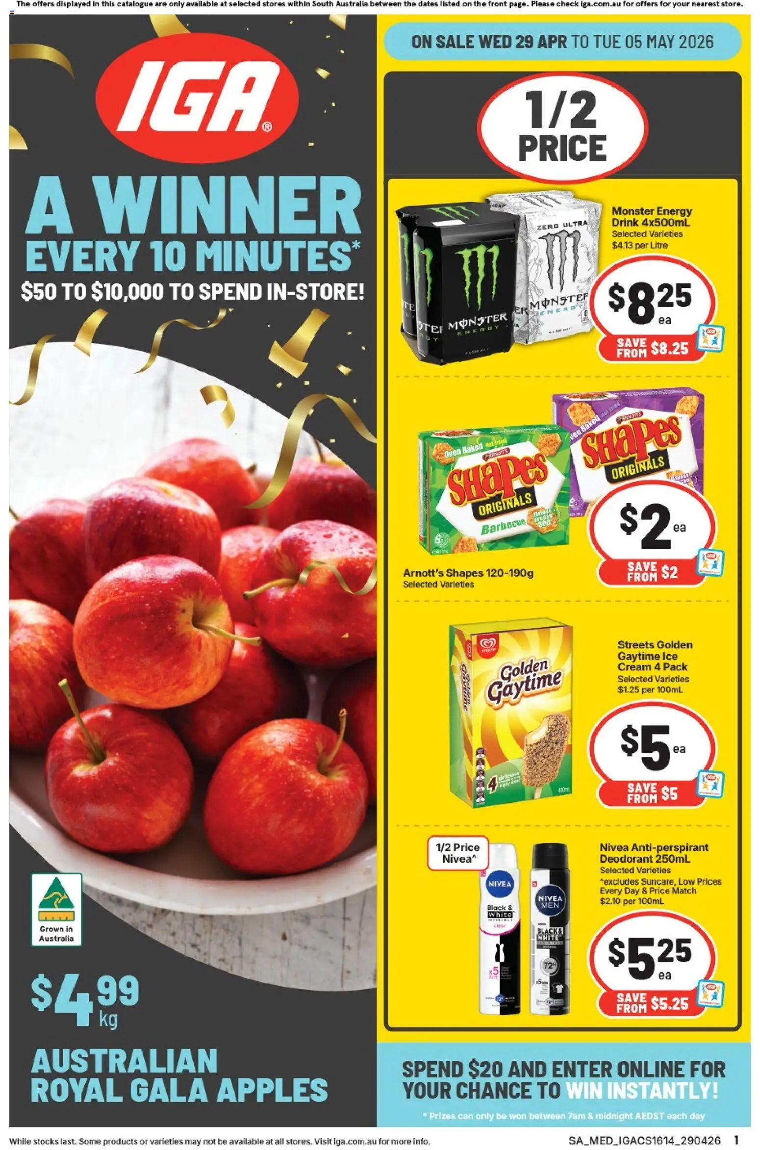 Preview of catalogue IGA catalogue SA from shop IGA valid 29/04/2026