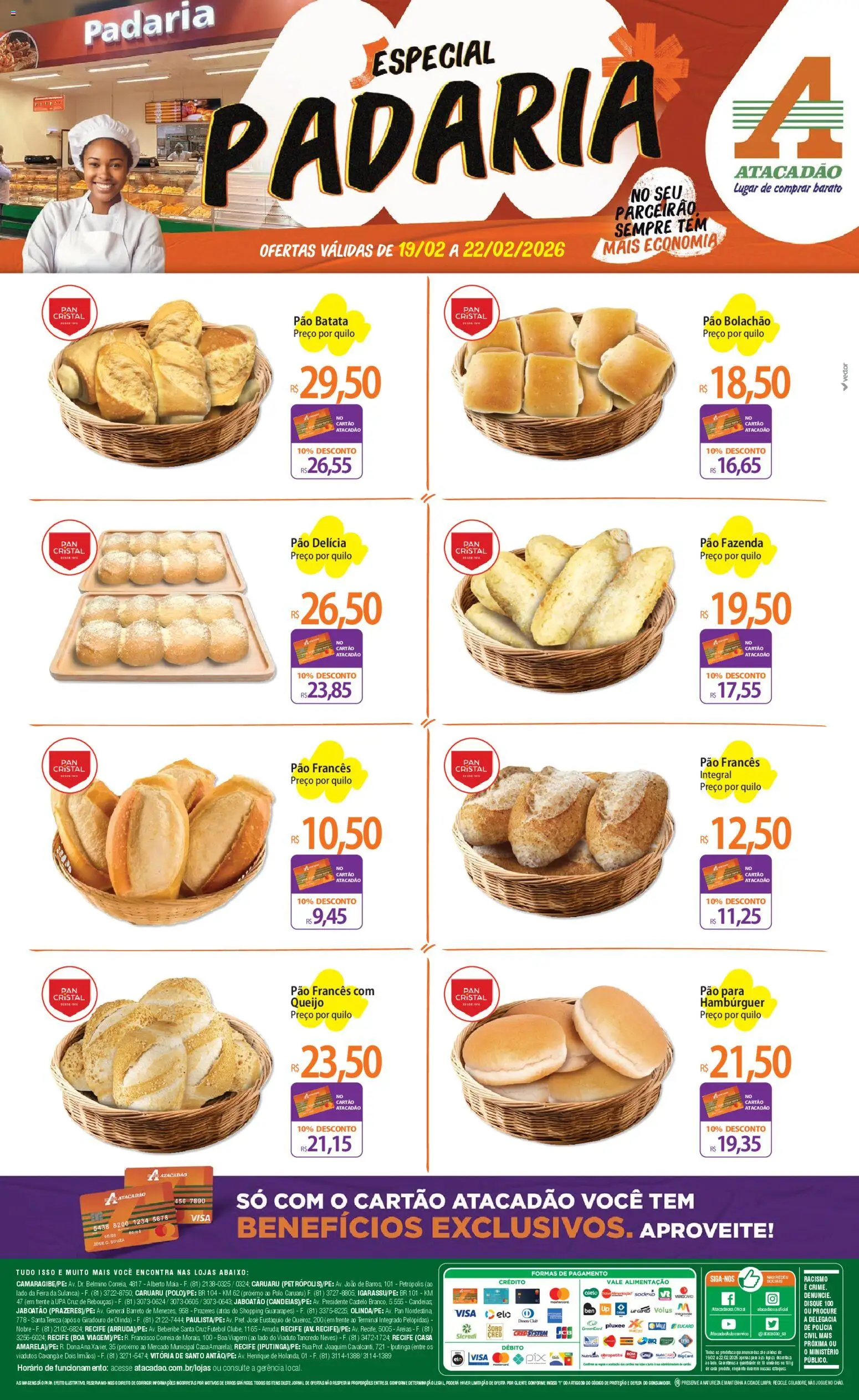 Pré-Visualização do folheto "Ofertas - PE" da loja Atacadão válido a partir de 19/02/2026