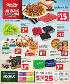 Preview of leaflet Weekly flyer / circulaire from shop Quality Foods is valid from Jan 08, 2026
