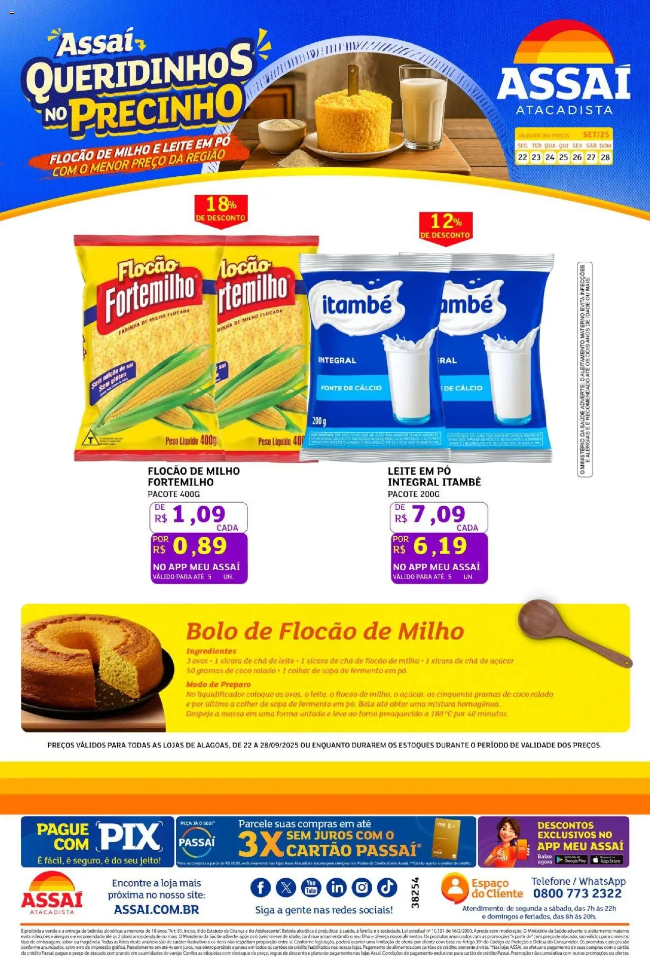 Assaí Atacadista folheto "Encarte - AL" válido a partir de 22/09/2025 - número de página 1
