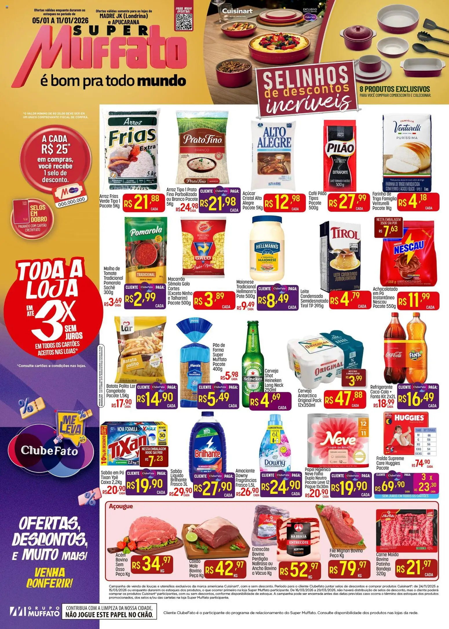 Pré-Visualização do folheto "Ofertas da semana" da loja Super Muffato válido a partir de 05/01/2026