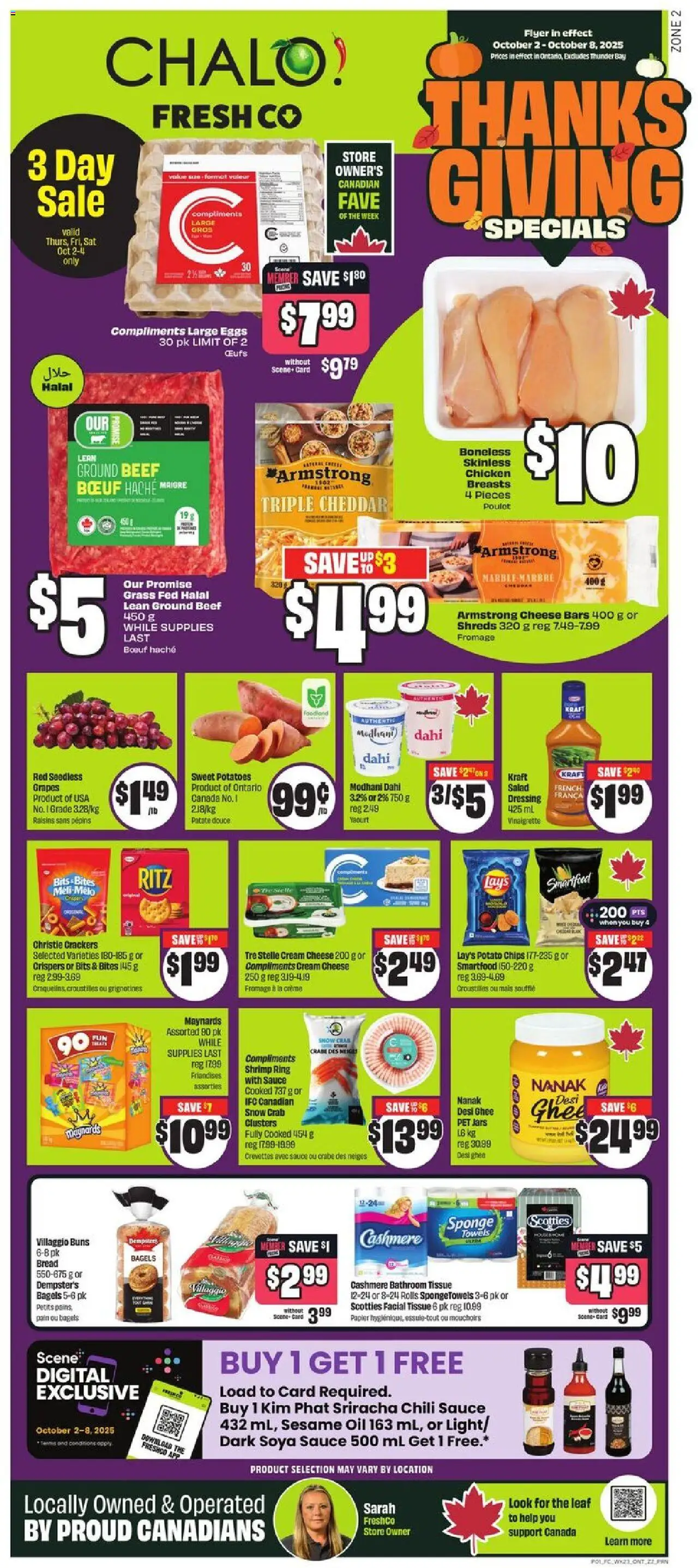 FreshCo flyer valid from Oct 02, 2025 - page number 1