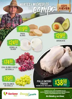 Vista previa las ofertas de la tienda Soriana - Martes y Miércoles del Campo Súper: Saltillo y Torreón desde el 16/12/2025 