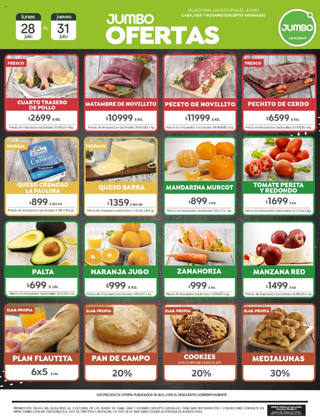 Jumbo Ofertas del 28/07/2025 >> Catálogo