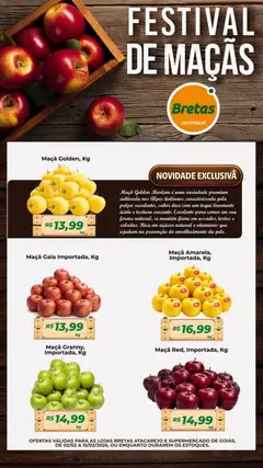 Pré-Visualização do folheto "Ofertas Festival de Macas" da loja Bretas válido a partir de 02/02/2026