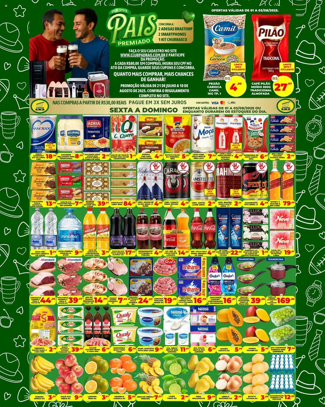 Supermercado Padrão folheto "Ofertas da semana" válido a partir de 01/08/2025 - número de página 1