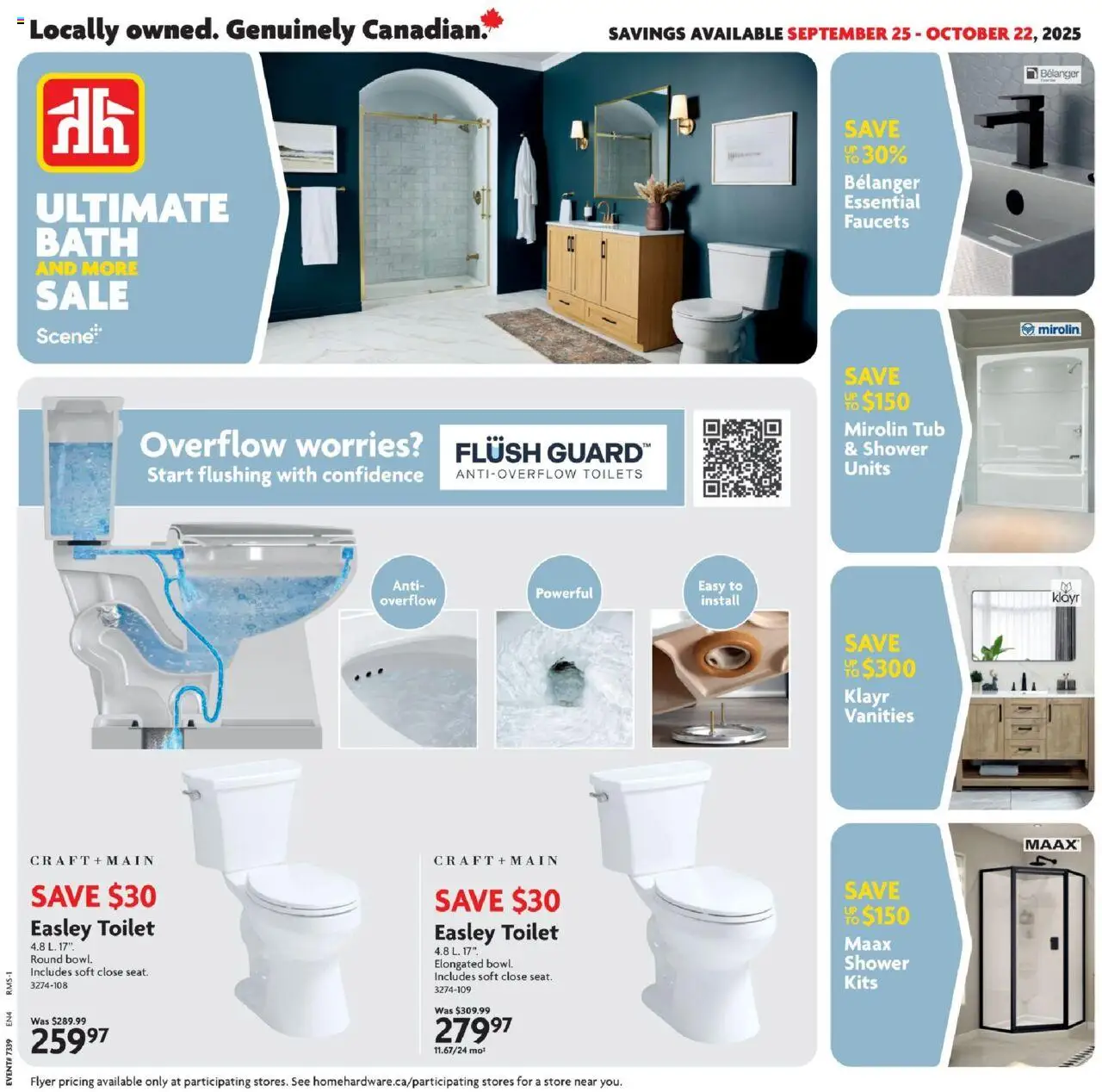 Home Hardware flyer valid from Sep 25, 2025 - page number 1