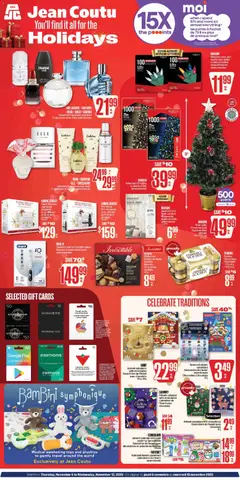 Preview of leaflet Christmas flyer from shop Jean Coutu is valid from Nov 06, 2025