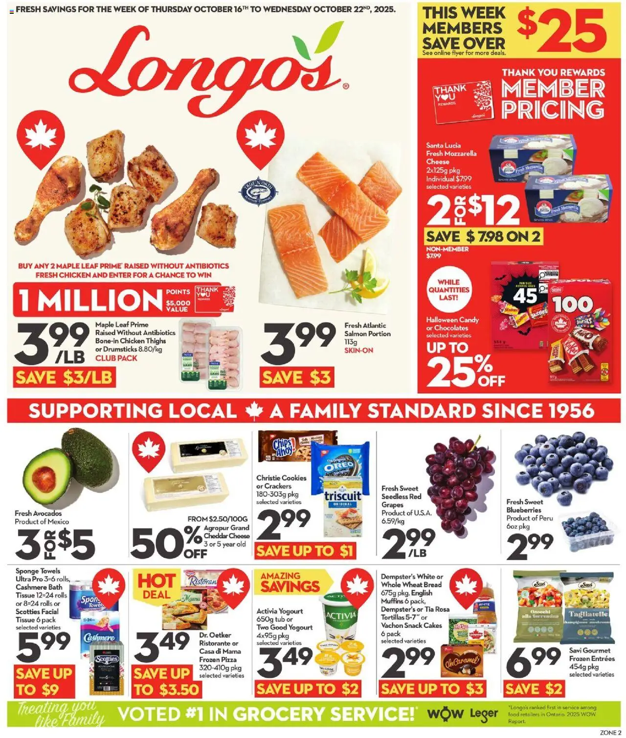 Longo's flyer valid from Oct 16, 2025 - page number 1