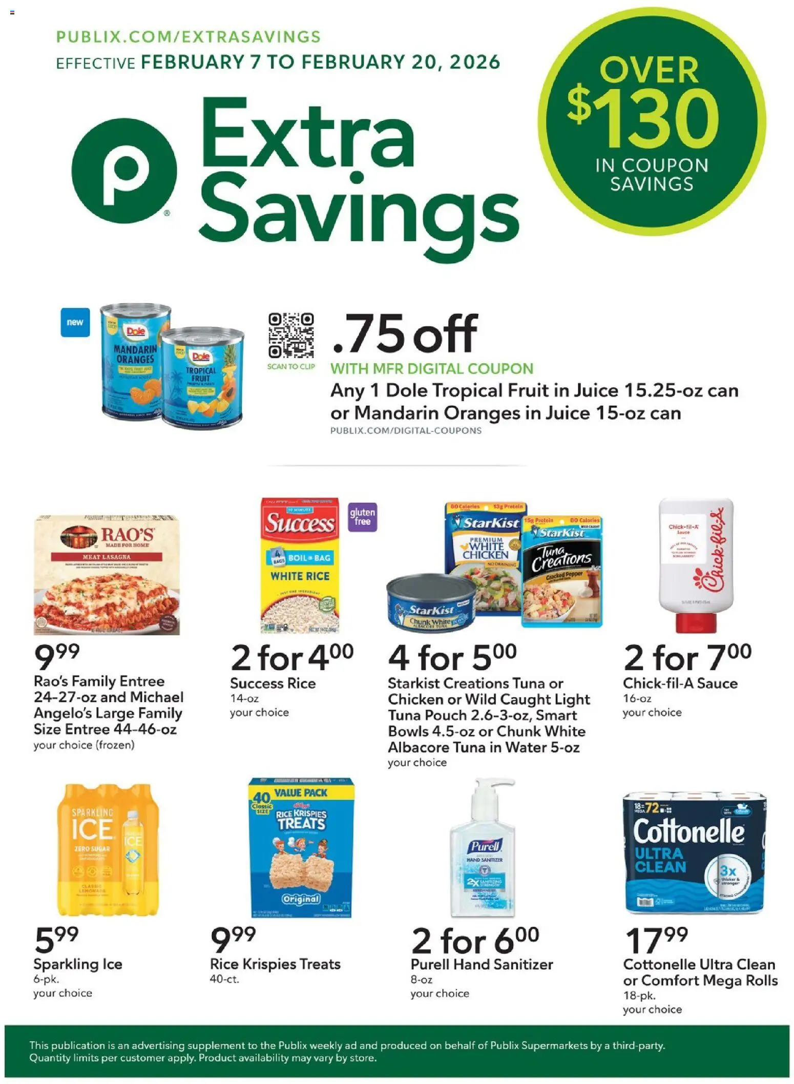 Ad Preview of Publix Extra Savings from 02/07/2026