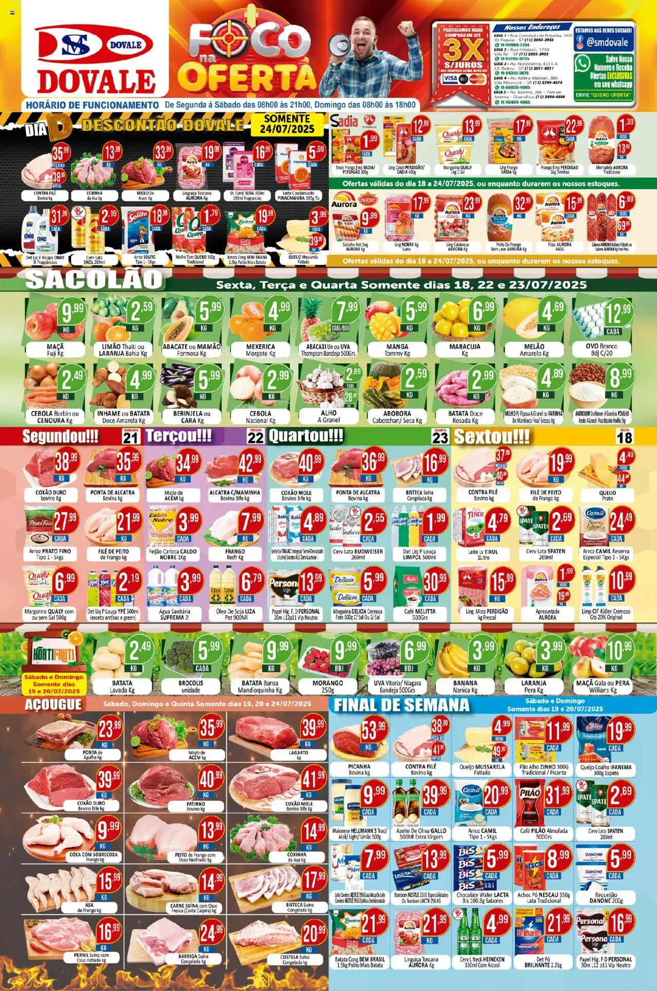 Dovale folheto "Ofertas da semana" válido a partir de 18/07/2025 - número de página 1