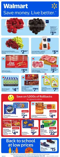 Preview of leaflet Weekly Flyer from shop Walmart is valid from Sep 04, 2025