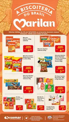Pré-Visualização do folheto "Ofertas Marilan" da loja Semar Supermercado válido a partir de 09/12/2025