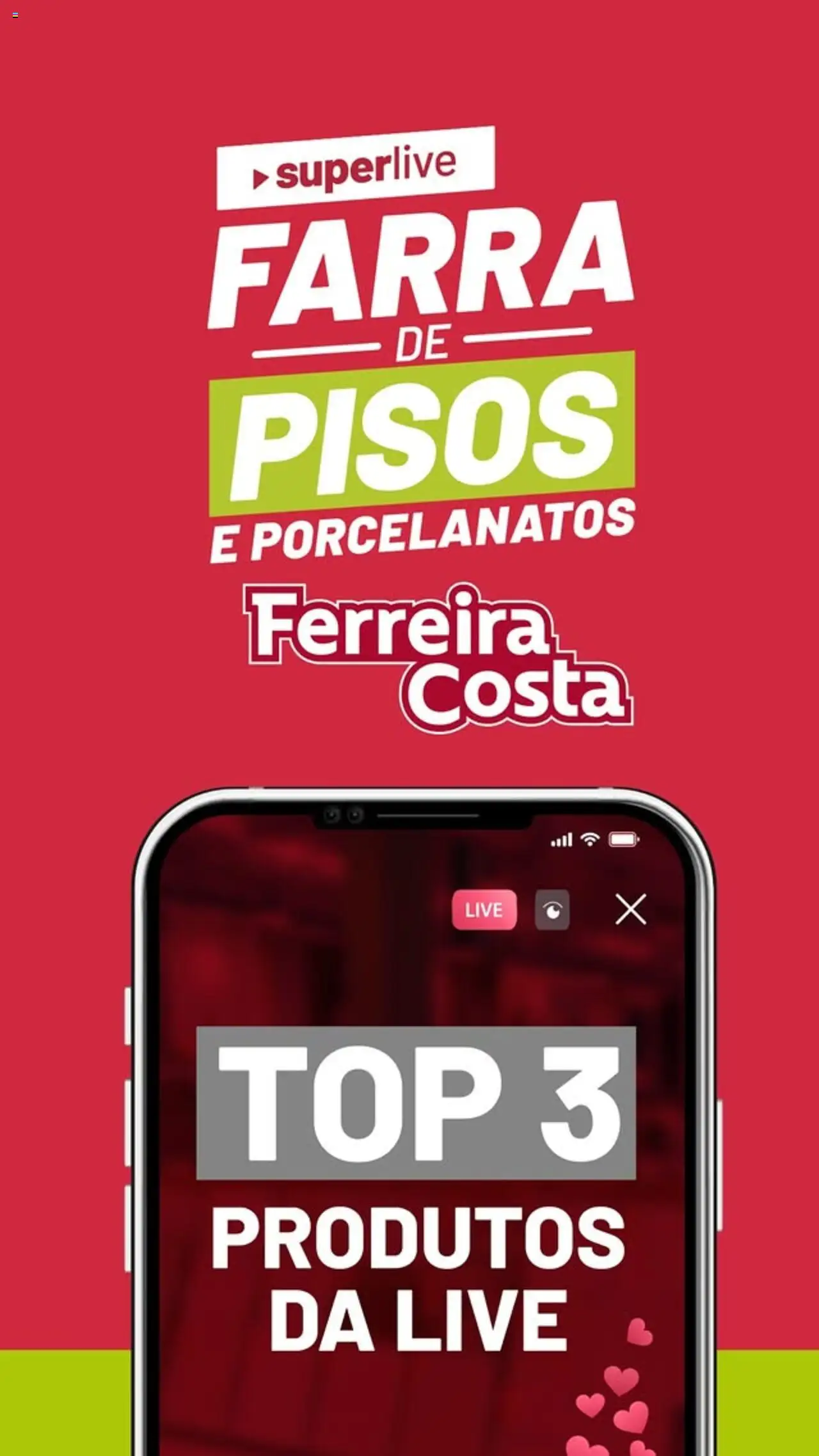 Ferreira Costa folheto "Ofertas Farra de Pisos" válido a partir de 30/07/2025 - número de página 1