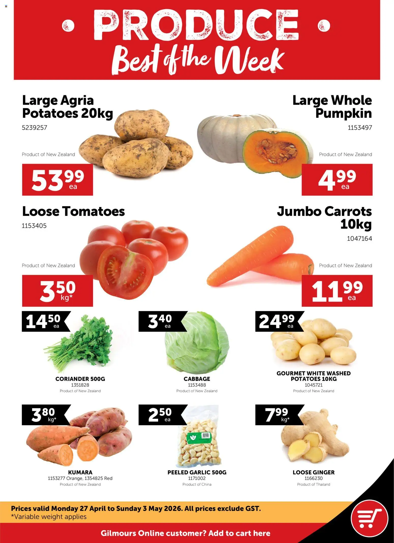 Preview of catalogue Gilmours catalogue from shop Gilmours valid 27 Apr 2026