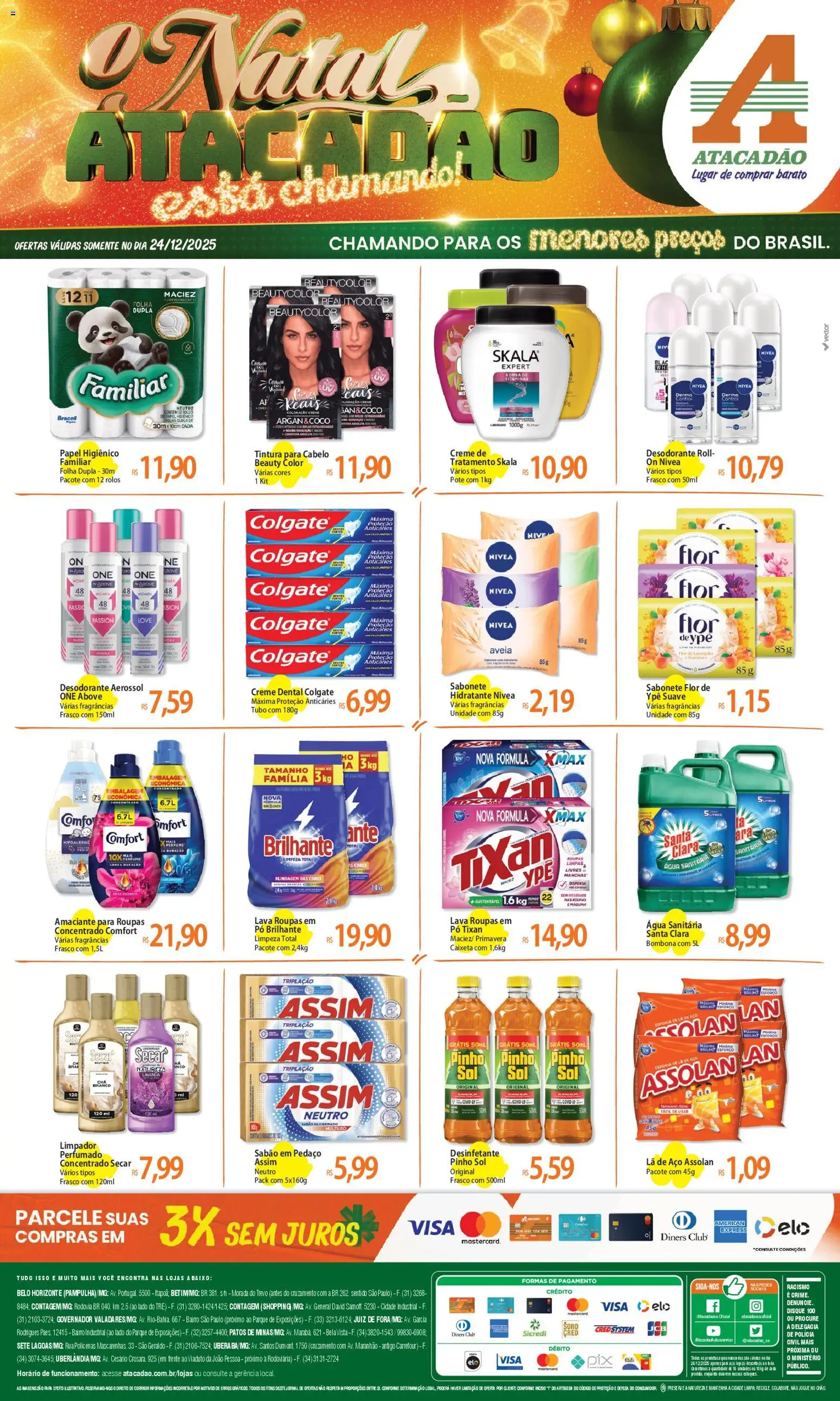 Pré-Visualização do folheto "Ofertas - MG" da loja Atacadão válido a partir de 24/12/2025
