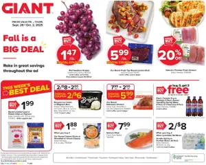 Ad Preview of Giant Weekly Ad from 09/26/2025