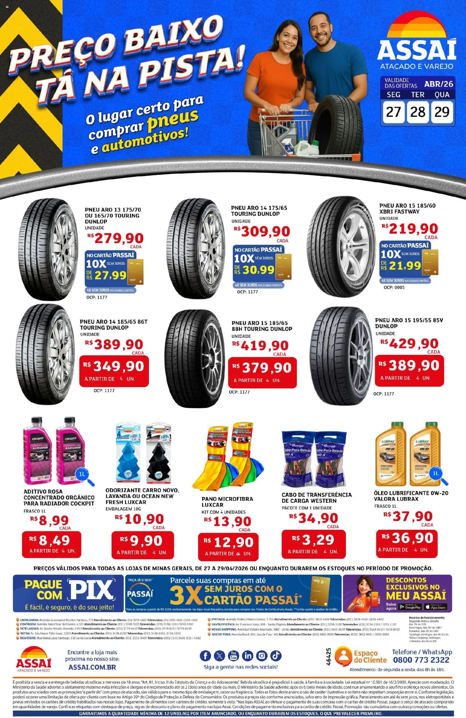 Pré-Visualização do folheto "Assaí Atacadista ofertas - MG" da loja Assaí Atacadista válido a partir de 27/04/2026