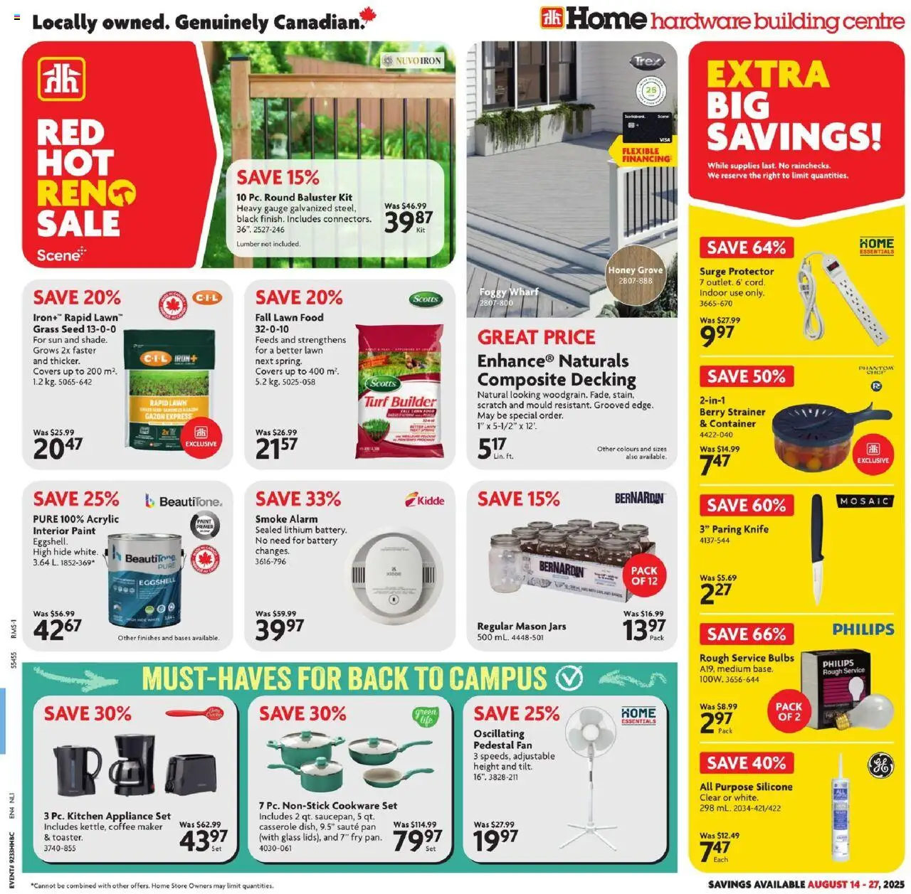 Home Hardware flyer valid from Aug 14, 2025 - page number 1