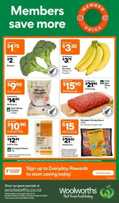 Preview of catalogue Woolworths catalogue from shop Woolworths valid 9 Mar 2026