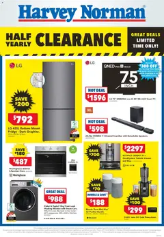 Preview of catalogue Electrical Appliance Clearance from shop Harvey Norman valid 24/12/2025