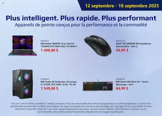 Preview of leaflet Circulaire from shop Canada Computers is valid from Sep 12, 2025