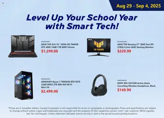 Preview of leaflet Weekly flyer from shop Canada Computers is valid from Aug 29, 2025