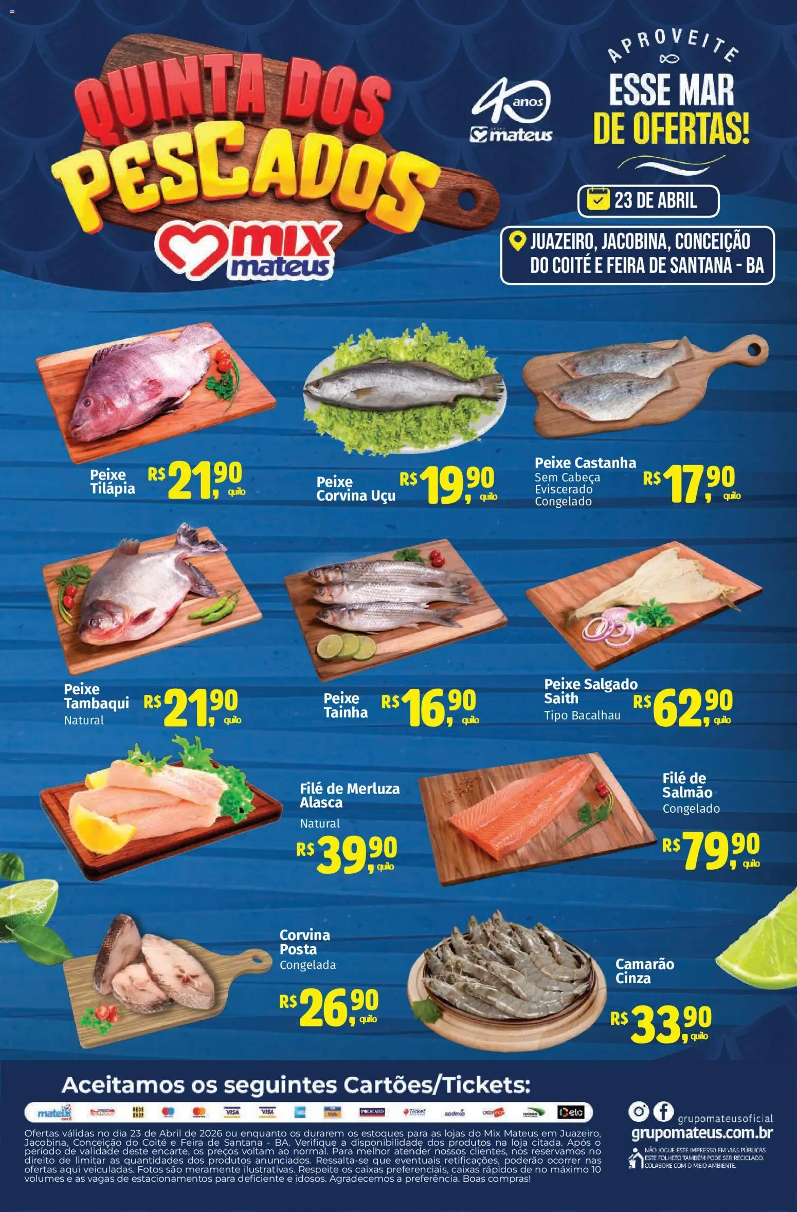 Pré-Visualização do folheto "Mateus ofertas Quinta do Pescado" da loja Mateus válido a partir de 23/04/2026
