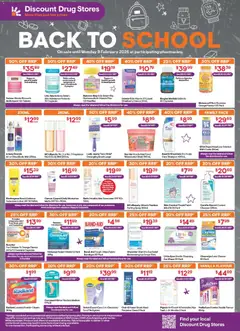 Preview of catalogue Back to School from shop Discount Drug Stores valid 23/01/2026