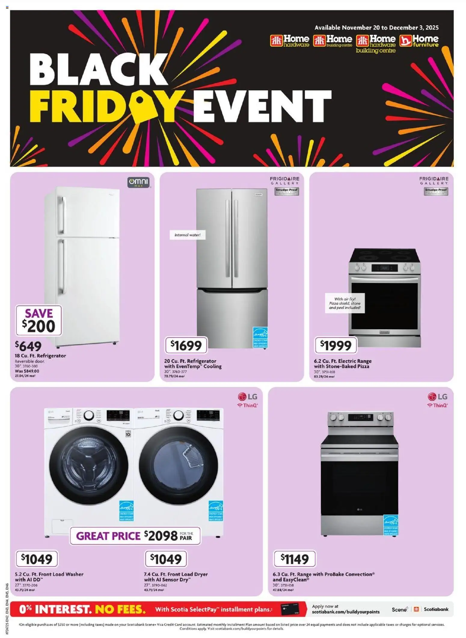Preview of leaflet Black Friday from shop Home Hardware is valid from Nov 20, 2025