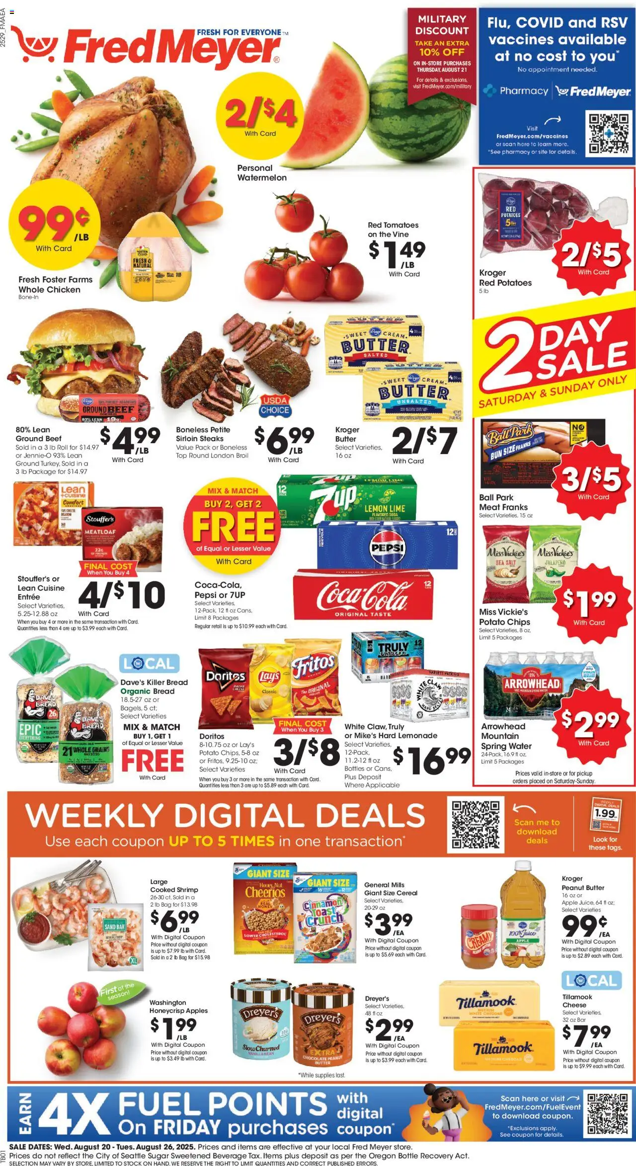Fred Meyer Weekly Ad from 08/20/2025 - Flyer - Page number 1