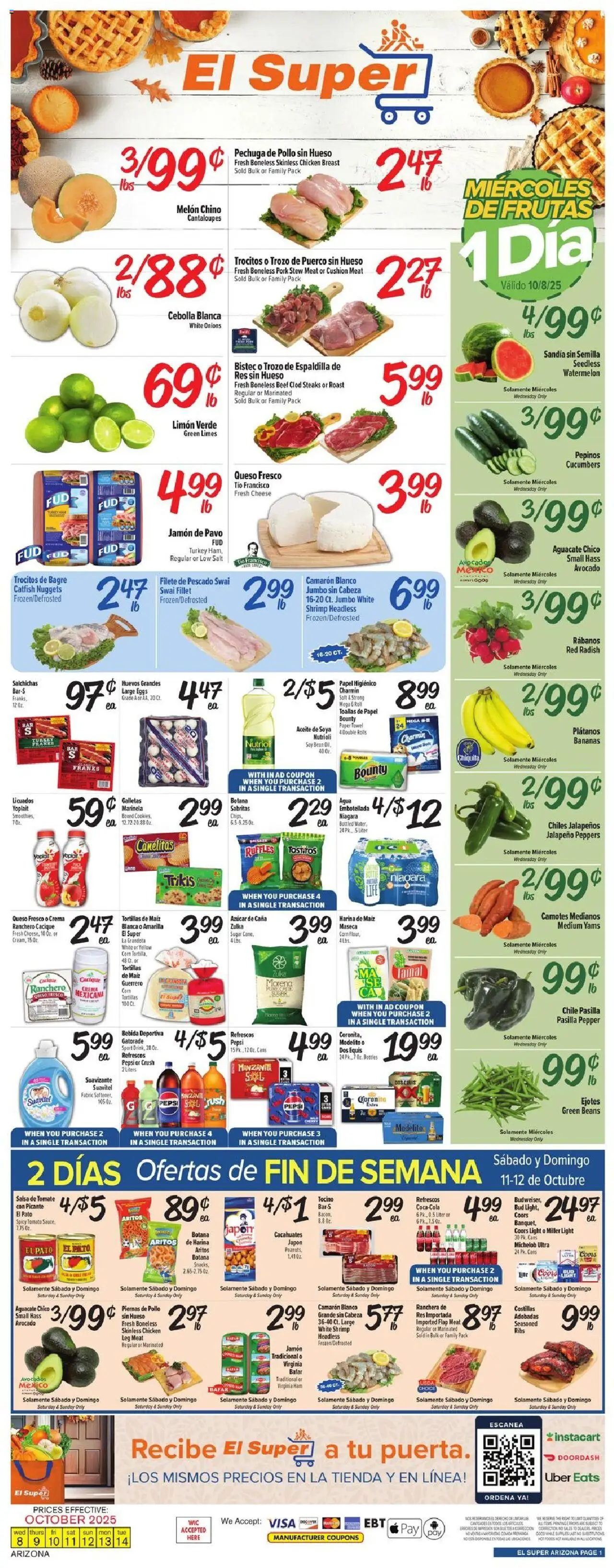 El Super Weekly Ad - AK from 10/08/2025 - Flyer - Page number 1
