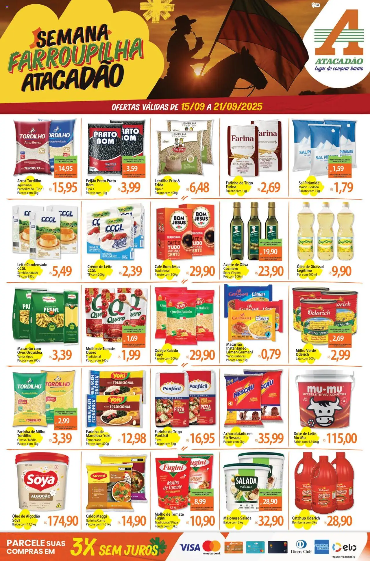 Atacadão folheto "Ofertas - RS" válido a partir de 15/09/2025 - número de página 1