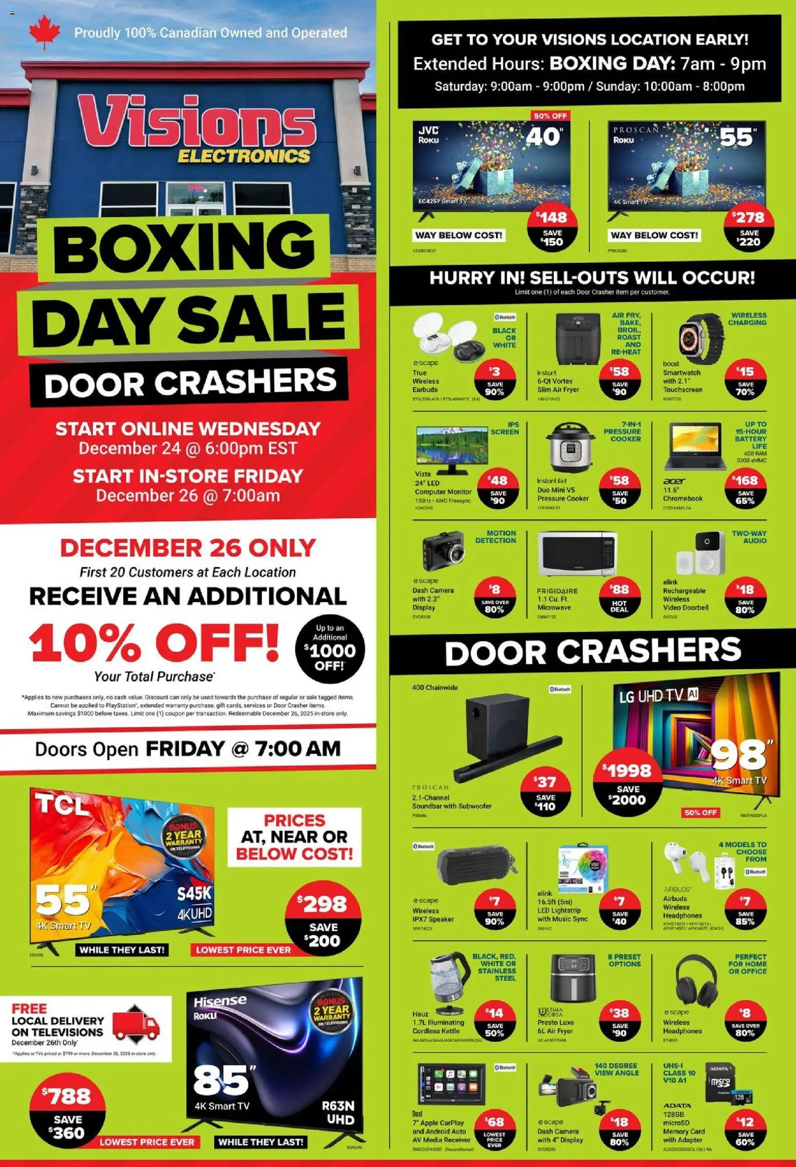 Preview of leaflet Weekly flyer / circulaire from shop Visions is valid from Dec 24, 2025