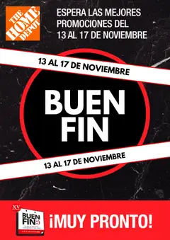 Vista previa las ofertas de la tienda Home Depot - Buen Fin aviso desde el 29/10/2025 