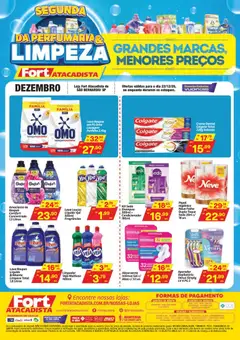 Pré-Visualização do folheto "Ofertas Perfumaria e Limpeza" da loja Fort Atacadista válido a partir de 22/12/2025